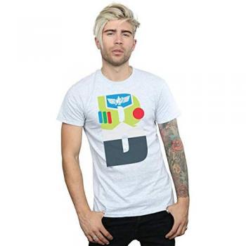 Disney B Letter Buzz Lightyear Top (Men’s, Grey)