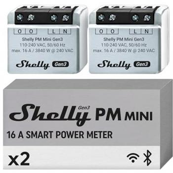 Shelly PM Mini Gen3 Smart Power Meter Hub (Dual Pack)