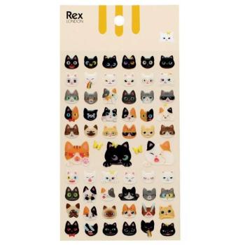 Rex London 3D Kattige Stickers