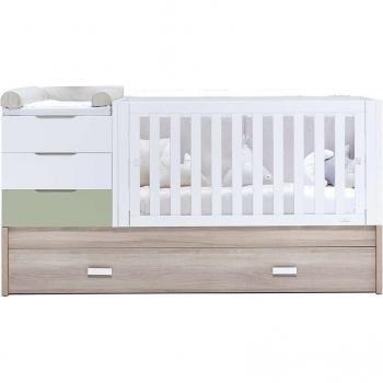 Alondra Cuna Convertible con Cama Nido 70x140 cm