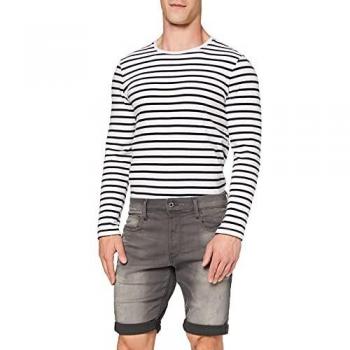 G-STAR RAW 3301, Shorts Slim, Bleu (lt Aged Destroy 6132-1243)