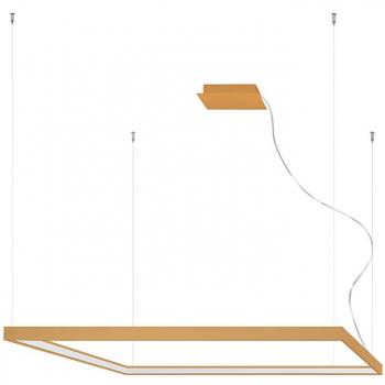 Aluminio Oro Lámpara de Techo Nelya 150 cm