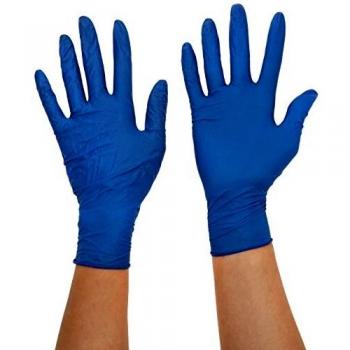 SHIELD HEA00570 Powder-Free Gloves, Vinyl, Large, Blue (Pack of 100)