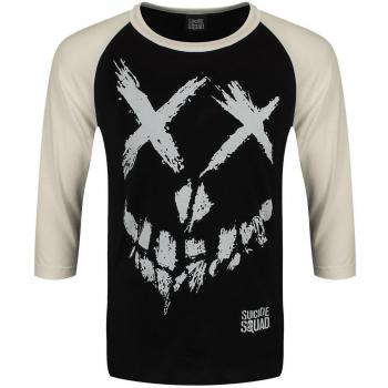 Cid Men's Suicide Squad-Skull Tee, Multicolored, Small