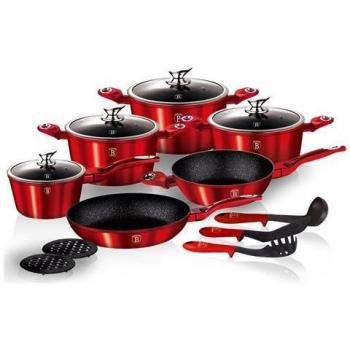 Kinghoff Dampfgar-Combo 5 Stücke 20 cm – Pfanne + Kochtopf, silber