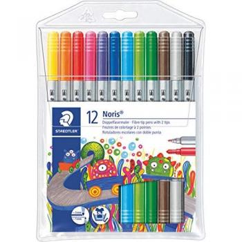 Rotulador Noris Club Doble punta, set de 10 colores