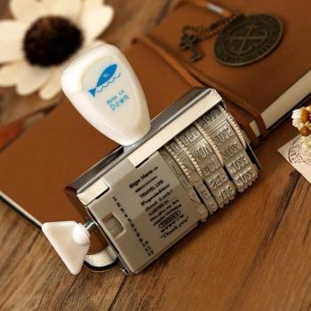 English Greeting Roller Date Stamps for Diaries