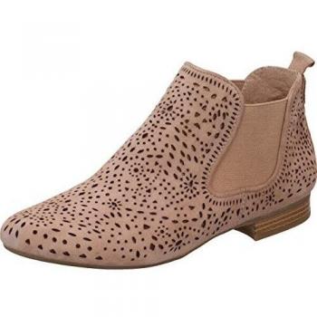 Caprice 25300, Botas Chelsea Suede para Mujer, Beige