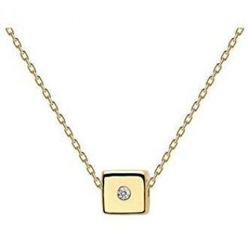 Joyas Paola: Collar Dorado-Plata con Circonitas