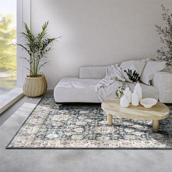 ELLE DECORATION Klassischer Vintage Kurzflor Teppich Saveh, rechteckig, 5 mm Höhe, rutschfest für Wohnzimmer und Flur