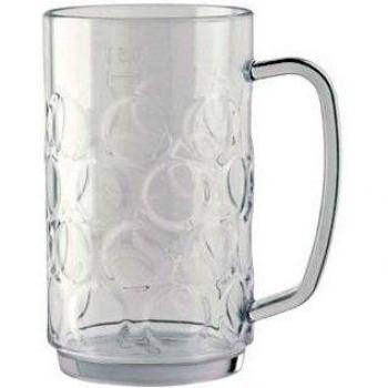 Waca Bierkrug 0,5 Liter mit Füllstrich und stapelbar