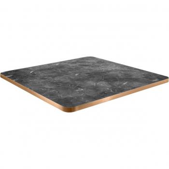 Mesa de comedor Marvani VEGA cobre/negro 80x80 cm