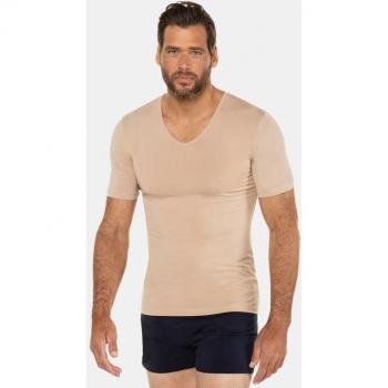 Brown Plus Size Undershirt for Men, Cotton, XXL, JP1880