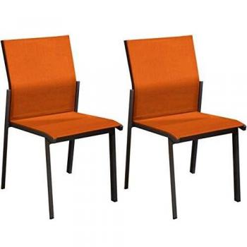 Proloisirs Chaises de jardin empilables Delia (en lot de 2)