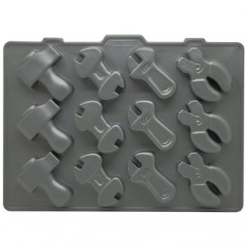 Molde para Cubitos de Hielo en Silicona con Diseño de Herramientas