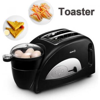 XB-8002 Automatic Breakfast Toaster with Bread and Egg Boiler 220V