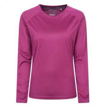 Women’s Endurance Long Sleeve Shirt, Purple, Size 18 – Mountain Warehouse