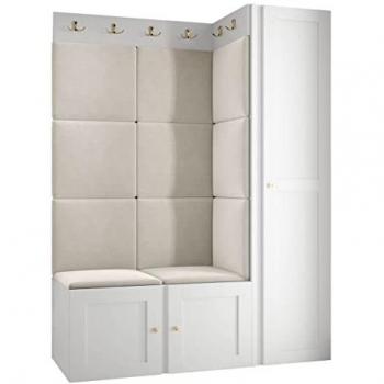 Set Corridoio Bianca 186x124x46cm