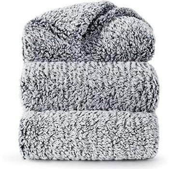 Couvre-lit 2 personnes gris foncé Bedsure 220x240