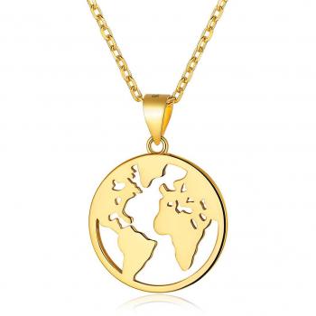 ChicSilver Collier de Superposition Disque en Or