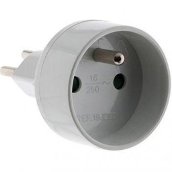 Female Zenitech French Plug to Swiss Male Plug Adapter