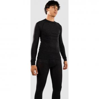Merino Warmth Wave Base Layer – Long Sleeve, Dark Grey/Melange, Men