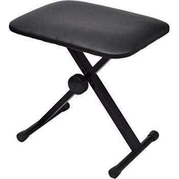 vidaXL Adjustable Keyboard & Piano Stool Foldable