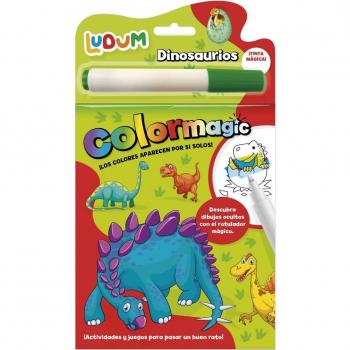 COLORMAGIC DINOSAURIOS ¡LOS COLORES APARECEN POR SI SOLOS! LUDUM IMAGILAND