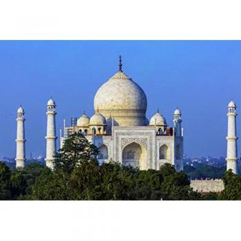 Premium Textil‑Leinwand „Taj Mahal“ – 120 × 80 cm, Querformat