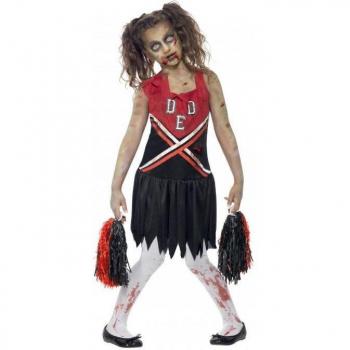 Conjunto de Disfraz de Animadora Zombie para Niñas 10-12