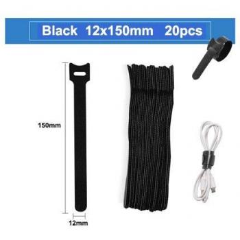 Kit de 20 bâtons de ruban adhésif pour câbles, 15 cm