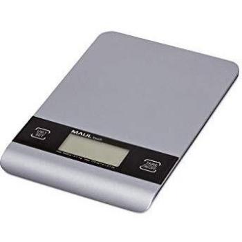 MAUL Bilancia digitale per alimenti, portata massima: 5 kg, design compatto, colore: Argento