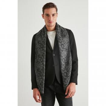 Écharpe en cachemire noire pour homme