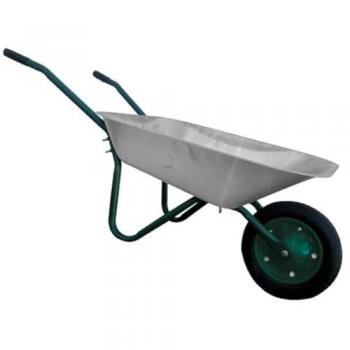 Carretilla de acero con cuba galvanizada ideal para el jardín