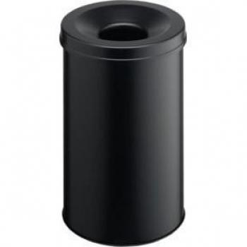 DURABLE Papierkorb SAFE, rund, 60 Liter, schwarz