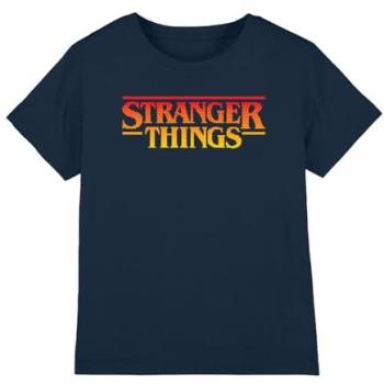 Navy Sunset Pixel Kid’s T-Shirt, 12-13 Years – Stranger Things Edition