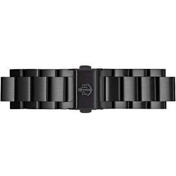 Schwarzes Uhrenarmband Paul Hewitt Metall IP 20 mm