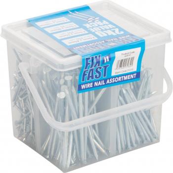 Bulk Pack of Assorted Wire Nails for Project Use