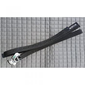 Adult Black Stirrup Leathers – Norton Synthetic