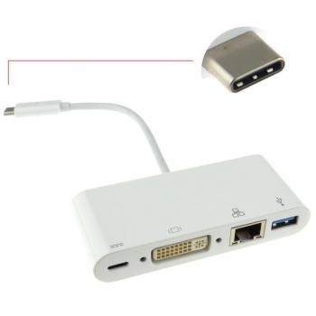 Cables Direct 15CM USB Typ C auf DVI Adapterkabel