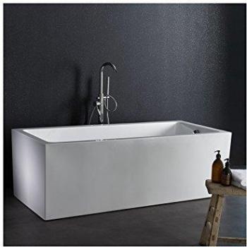 Baignoire îlot blanche rectangulaire