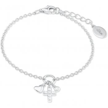 S.Oliver Armband für Kinder 925 Sterling Silber mit Zirkonia
