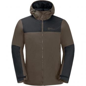 Jack Wolfskin Japser Ins Kapuzenmantel Kaffeebraun XL