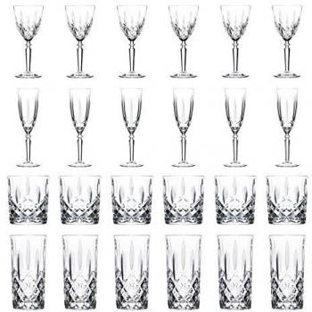 24 Piece Orchestra Glassware Set Clear