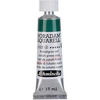 Schmincke Aquarelle Artistique, 15 ml, Vert de cobalt profond