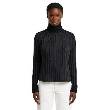 G‑Star Pullover Collo Alto Nero 100% Cashmere