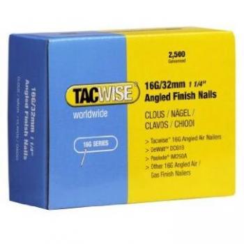 Tacwise 16G Angled Finish Nails 32mm for DC618K (Pack 2500)