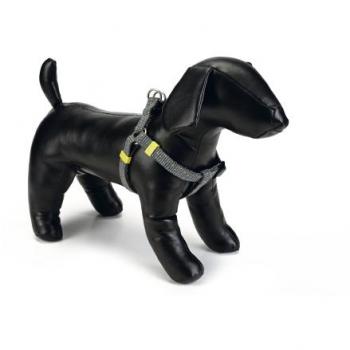 Beeztees borsttuig Vista, donkergrijs, nylon, 35-60 cm, 15 mm