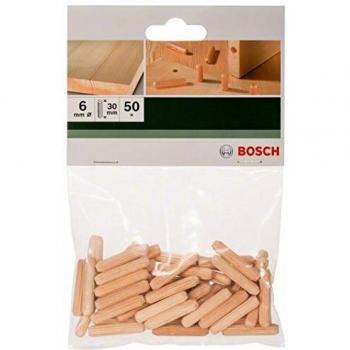 Bosch 30 mm Wood Dowels 6 mm Diameter