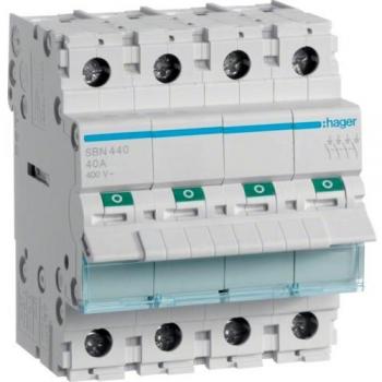 Hager SBN440 4-poliger Ausschalter 40A 400V AC